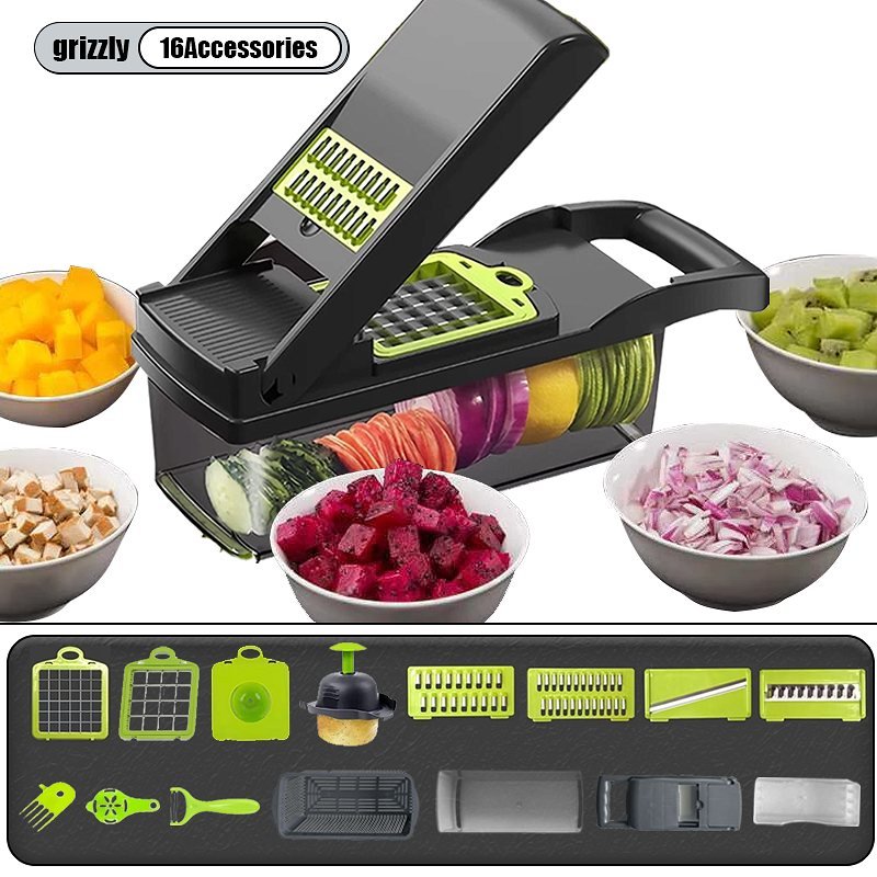 طقم قطاعة خضار ١٦ قطعة