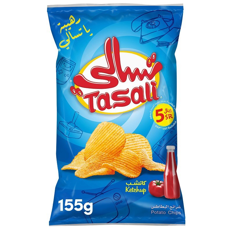 تسالي بطاطس شيبس كاتشب 155 جم