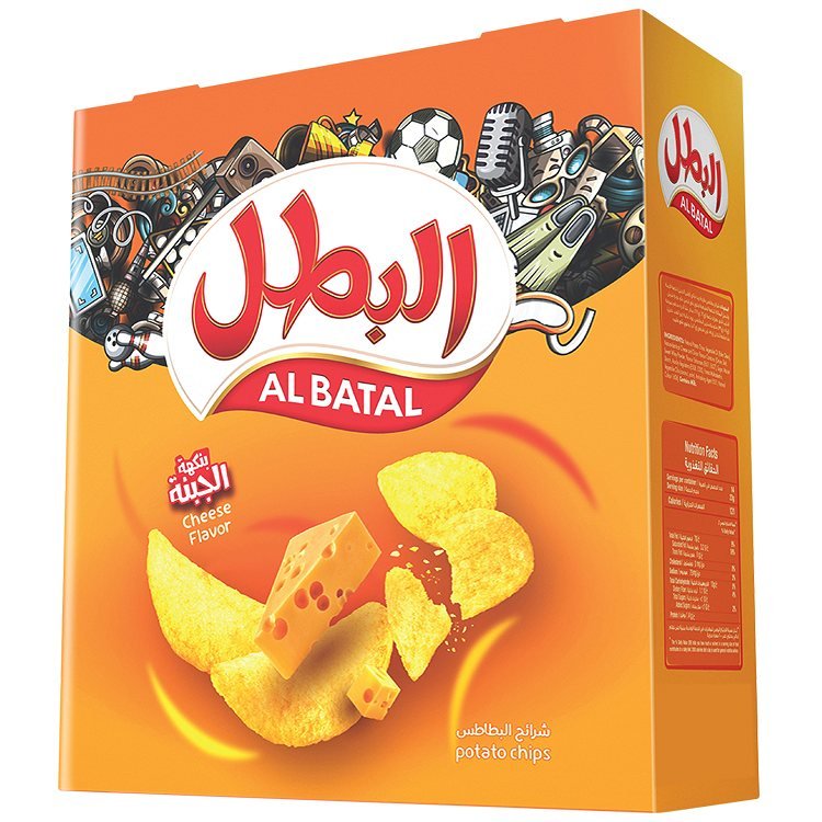 البطل رقائق بالجبنة 12×23جم